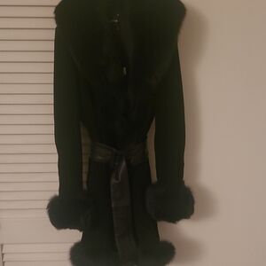 Flavio Castellani Black Fur Coat